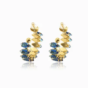 Brincos com Zircónia em Aço Inoxidável 30mm