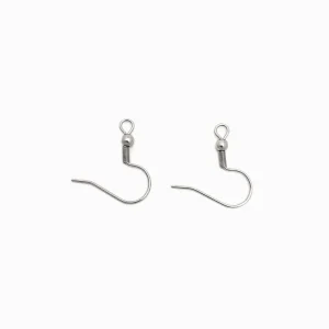 Pack 50un Base Brincos Gancho 20x19mm - Aço Inox Prateado
