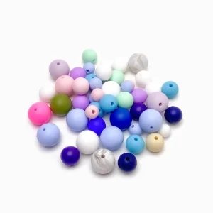 Pack 6 Contas de Silicone 12mm