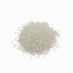 Pack 20g Miçanga de Vidro Equilibrada 2mm Prateado