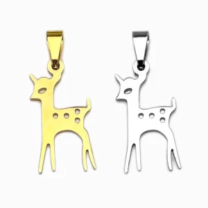 Pendente Bamby 23x12mm - Aço Inox