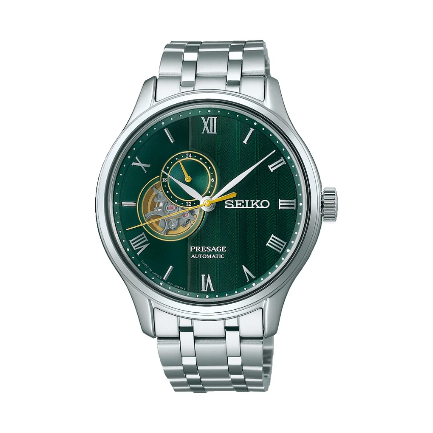 RELÓGIO SEIKO 'PRESAGE JAPANESE GARDEN' PRATEADO 'SSA463J1'