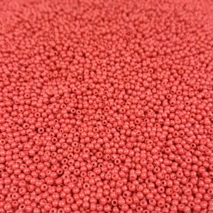 Pack 20g Miçanga de Vidro Equilibrada 2mm Rosa Vermelho